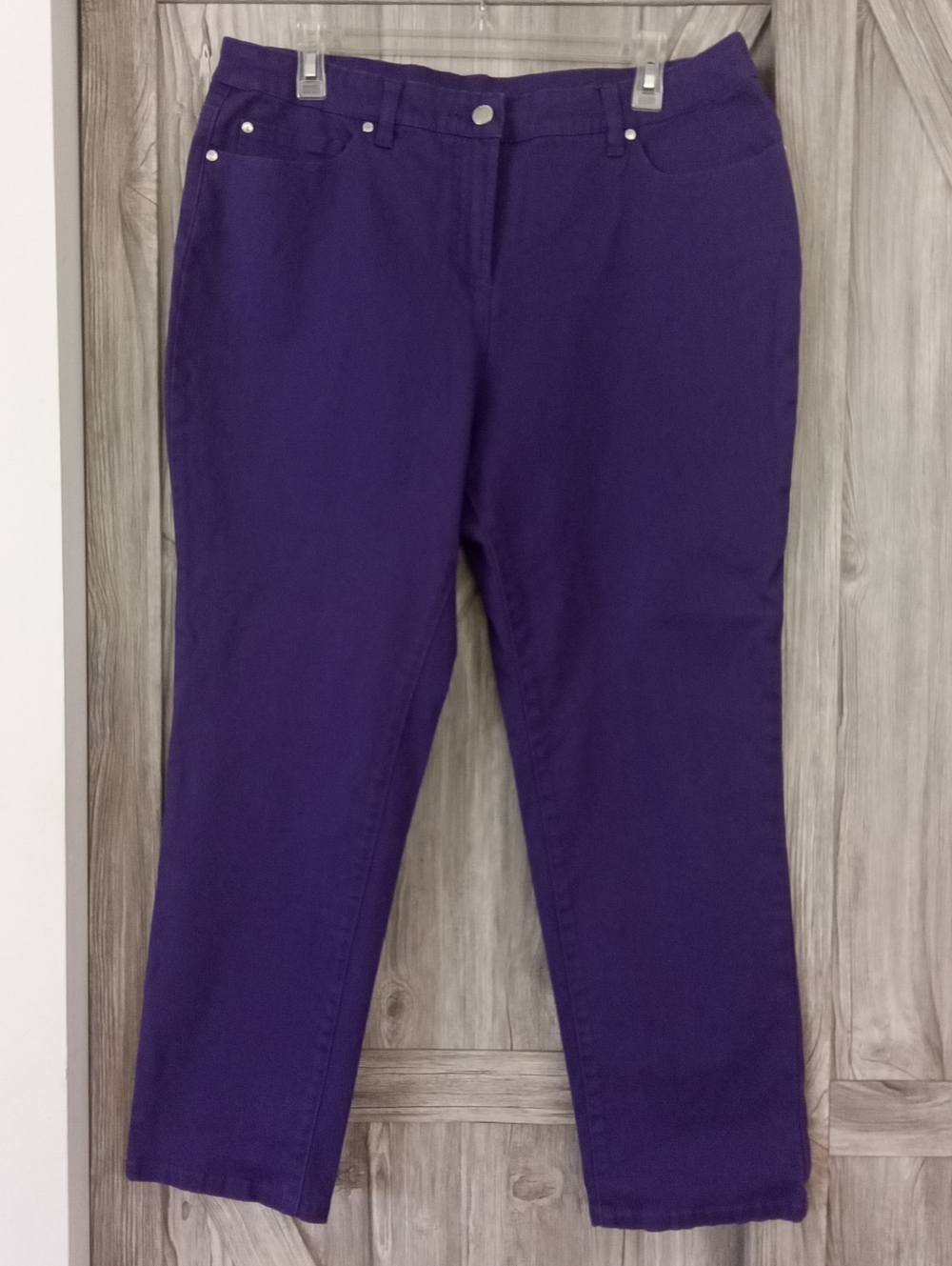 Peter Nygard Purple Stretch Cotton Jeans 16P